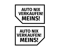 Autoaufkleber - Meins!